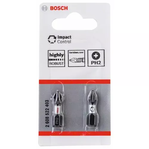 Nástavec Impact Control 25 mm, 2×PH2 BOSCH 2608522403