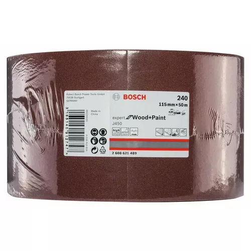 J450 Expert for Wood and Paint, 115 mm × 50 m, G240  BOSCH 2608621489