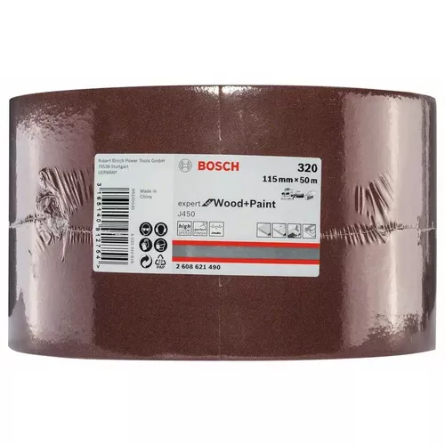 J450 Expert for Wood and Paint, 115 mm × 50 m, G320  BOSCH 2608621490