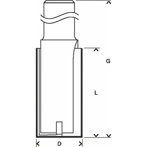 Drážkovací fréza, 12 mm, D1 20 mm, L 40 mm, G 81 mm  BOSCH 2608628468