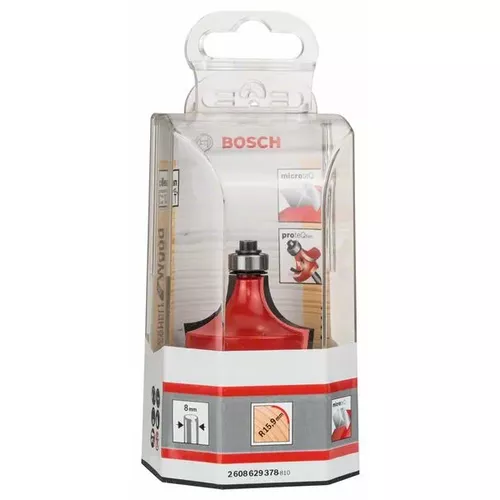 Zaoblovací fréza Expert for Wood, 8 mm, D 44,4 mm, R1 15,9 mm, L 22,2 mm, G 64 mm  BOSCH 2608629378