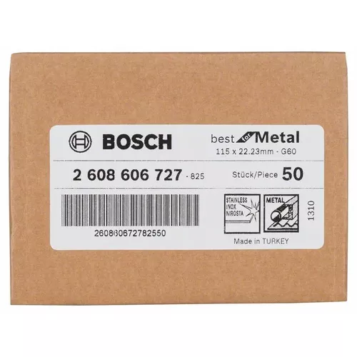 Fíbrový brusný kotouč R574, Best for Metal  BOSCH 2608606727