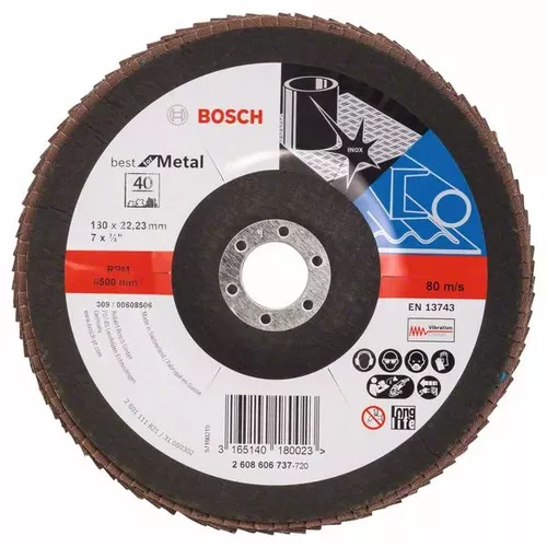 Lamelový brusný kotouč X571, Best for Metal  BOSCH 2608606737