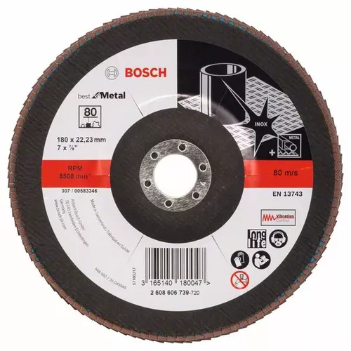 Lamelový brusný kotouč X571, Best for Metal  BOSCH 2608606739