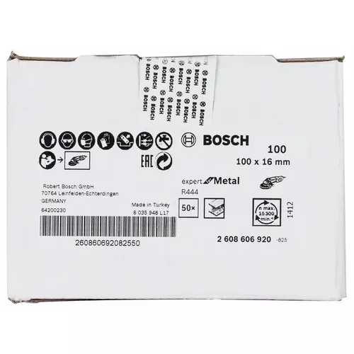 Fíbrový brusný kotouč R444, Expert for Metal BOSCH 2608606920