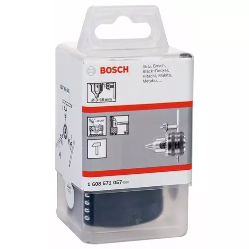 Sklíčidla s ozubeným věncem do 16 mm BOSCH 1608571057