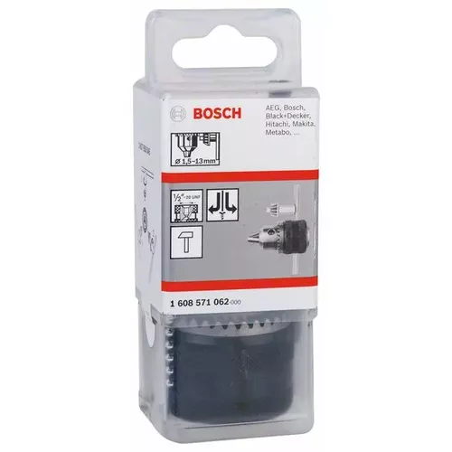 Sklíčidla s ozubeným věncem do 13 mm BOSCH 1608571062