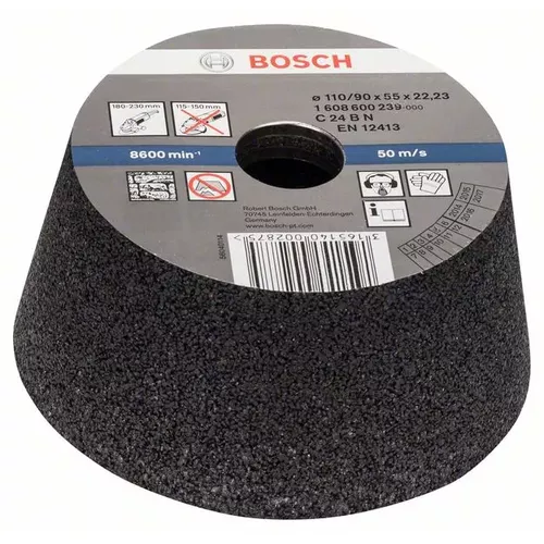 Brusný hrnec, kónický - kámen/beton BOSCH 1608600239