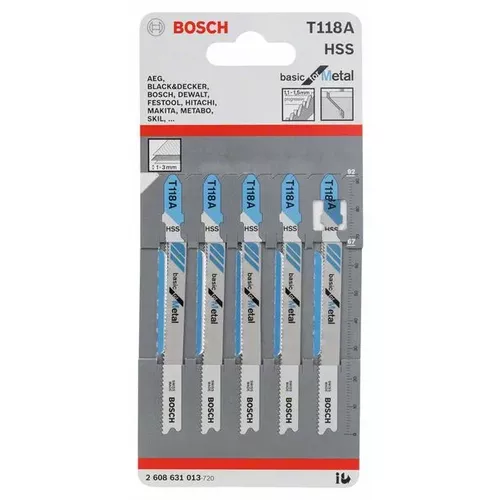 Pilový plátek do kmitací pily T 118 A  BOSCH 2608631013