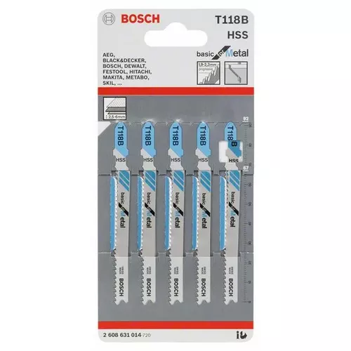 Pilový plátek do kmitací pily T 118 B  BOSCH 2608631014