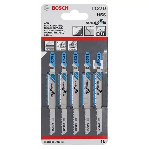 Pilový plátek do kmitací pily T 127 D  BOSCH 2608631017