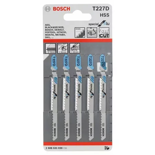 Pilový plátek do kmitací pily T 227 D  BOSCH 2608631030