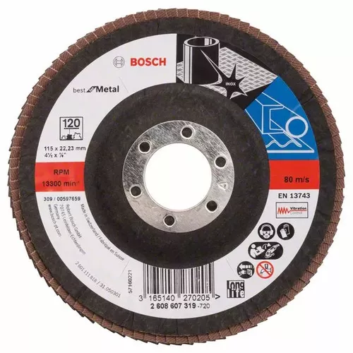 Lamelový brusný kotouč X571, Best for Metal  BOSCH 2608607319