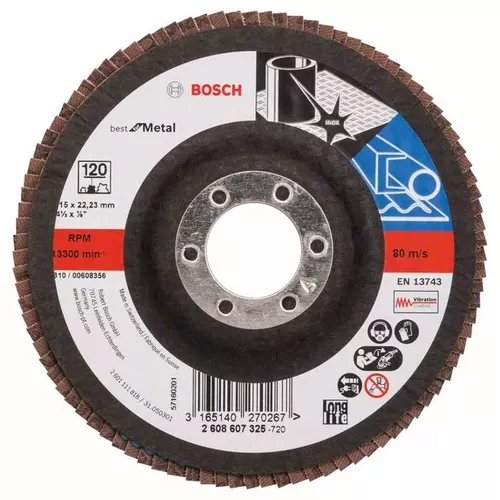 Lamelový brusný kotouč X571, Best for Metal  BOSCH 2608607325