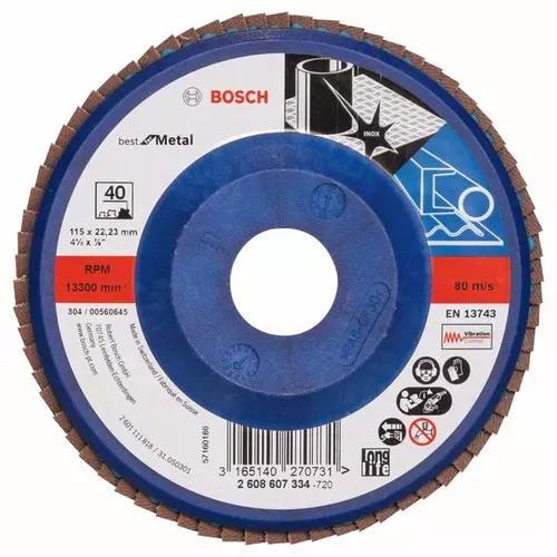 Lamelový brusný kotouč X571, Best for Metal  BOSCH 2608607334