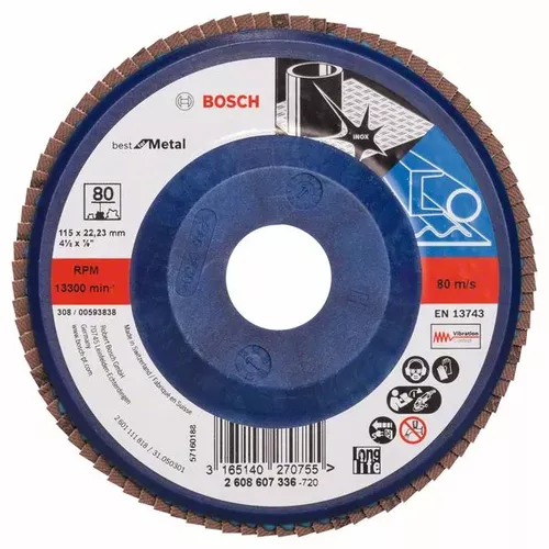 Lamelový brusný kotouč X571, Best for Metal  BOSCH 2608607336