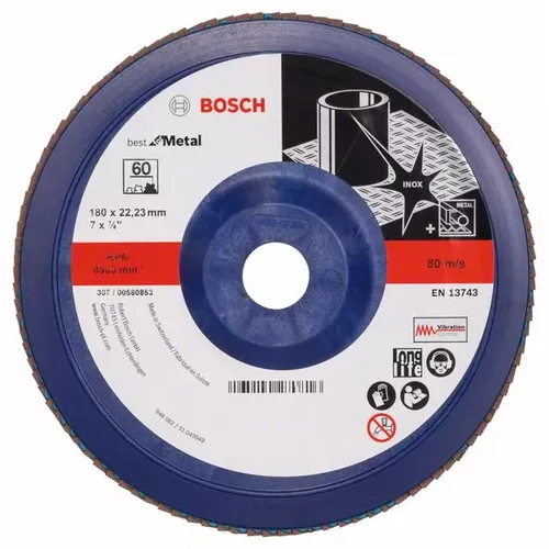 Lamelový brusný kotouč X571, Best for Metal  BOSCH 2608607343