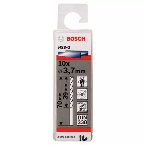 Vrtáky do kovu HSS-G, DIN 338  BOSCH 2608585483