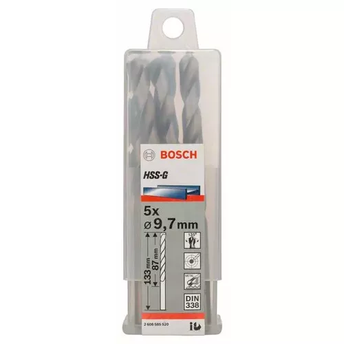 Vrtáky do kovu HSS-G, DIN 338  BOSCH 2608585520