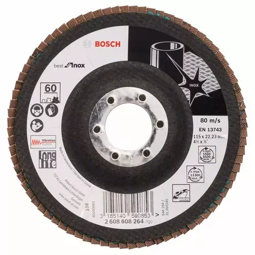 Lamelový brusný kotouč X581, Best for Inox BOSCH 2608608264