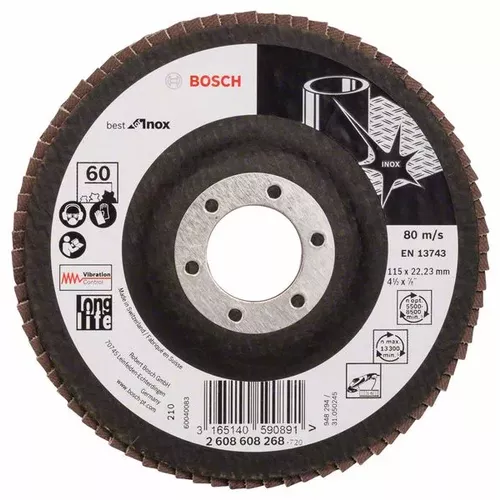 Lamelový brusný kotouč X581, Best for Inox BOSCH 2608608268