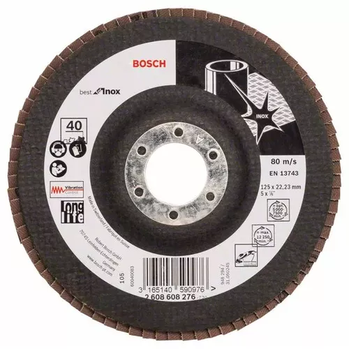 Lamelový brusný kotouč X581, Best for Inox  BOSCH 2608608276