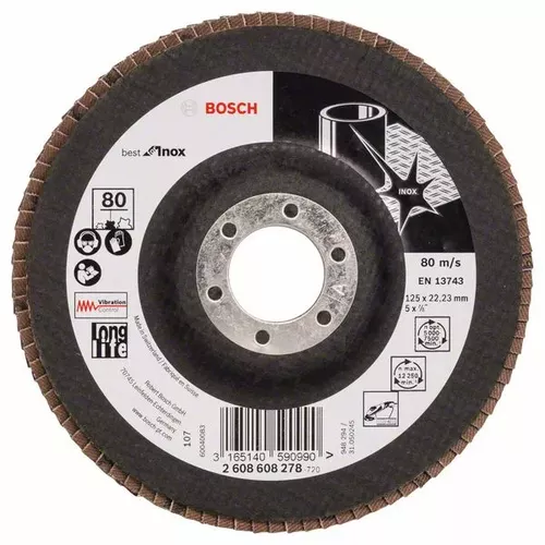 Lamelový brusný kotouč X581, Best for Inox  BOSCH 2608608278