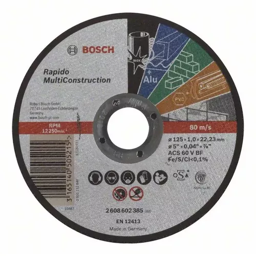 Dělicí kotouč rovný Rapido Multi Construction  BOSCH 2608602385