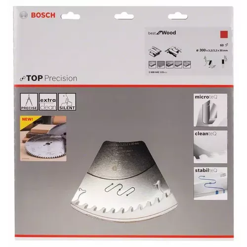 Pilový kotouč do okružních pil Top Precision Best for Wood BOSCH 2608642115