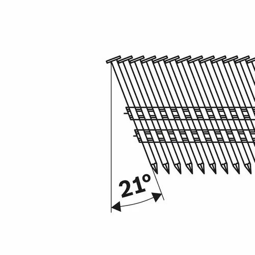 Hřebíky s kulatou hlavou v pásu SN21RK 75 BOSCH 2608200029