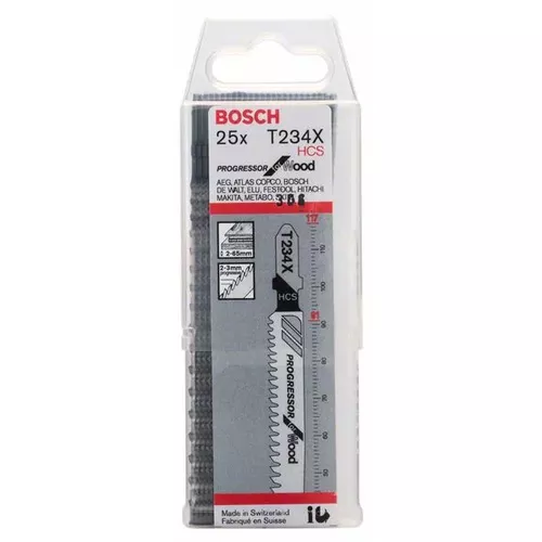 Pilový plátek do kmitací pily T 234 X  BOSCH 2608633524