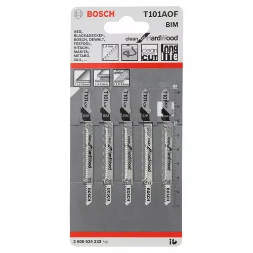 Pilový plátek do kmitací pily T 101 AOF  BOSCH 2608634233