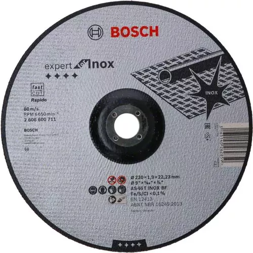 Dělicí kotouč profilovaný Expert for Inox - Rapido  BOSCH 2608600711