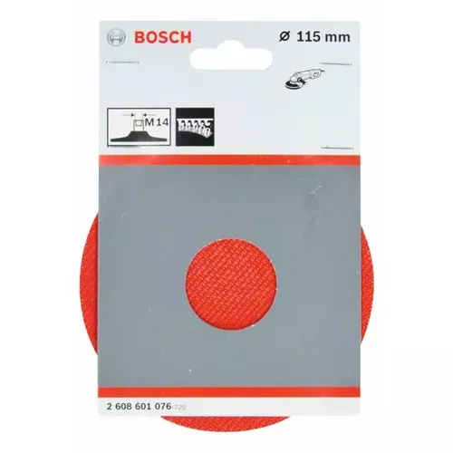 Opěrný talíř s upínacím systémem se suchým zipem, 115 mm BOSCH 2608601076