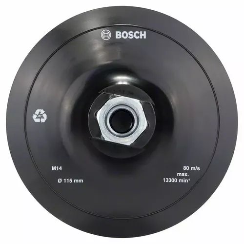 Opěrný talíř s upínacím systémem se suchým zipem, 115 mm BOSCH 2608601076