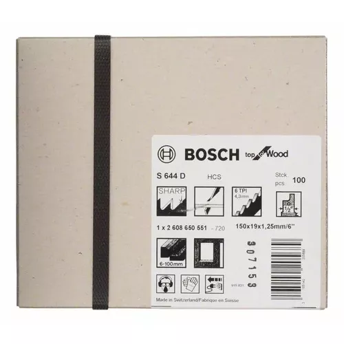 Pilový plátek do pily ocasky S 644 D  BOSCH 2608650551