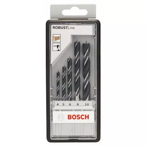 Sada spirálových vrtáků s centrovacím hrotem Robust Line 4–10 mm, 5 kusů  BOSCH 2607010527