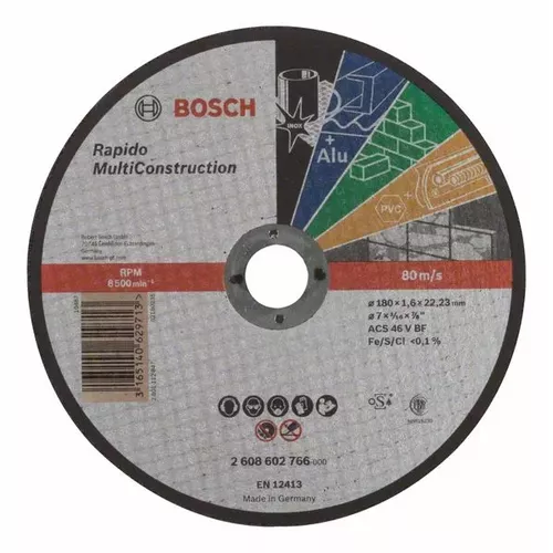 Dělicí kotouč rovný Rapido Multi Construction  BOSCH 2608602766