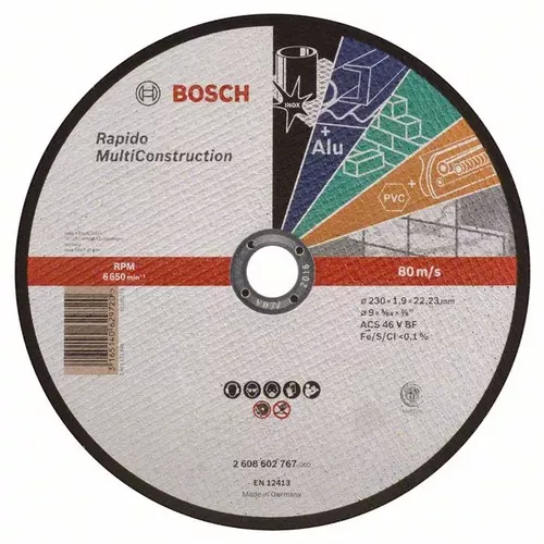 Dělicí kotouč rovný Rapido Multi Construction  BOSCH 2608602767