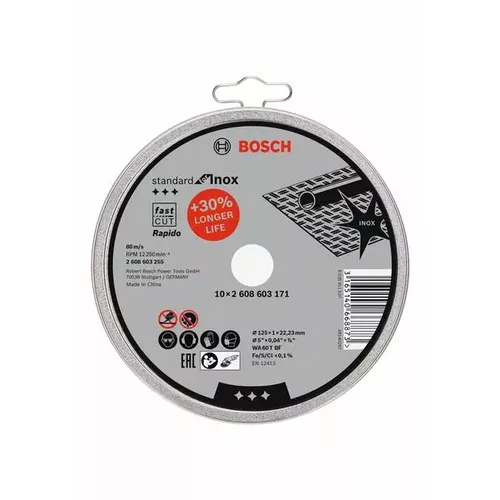 Dělicí kotouč rovný Standard for Inox - Rapido  BOSCH 2608603255