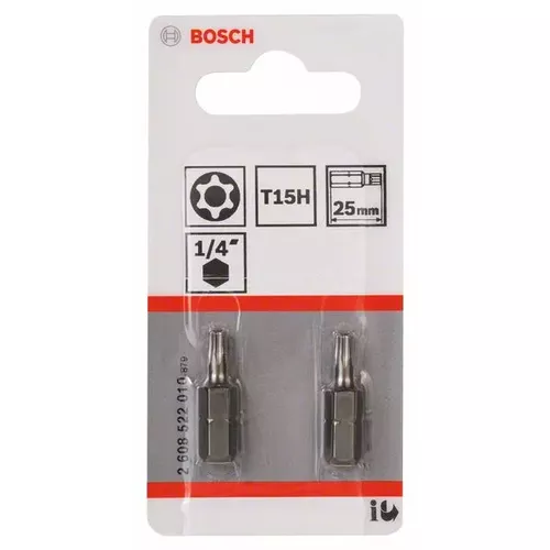 Šroubovací bit T15H Security Torx® zvlášť tvrdý Extra-Hart  BOSCH 2608522010