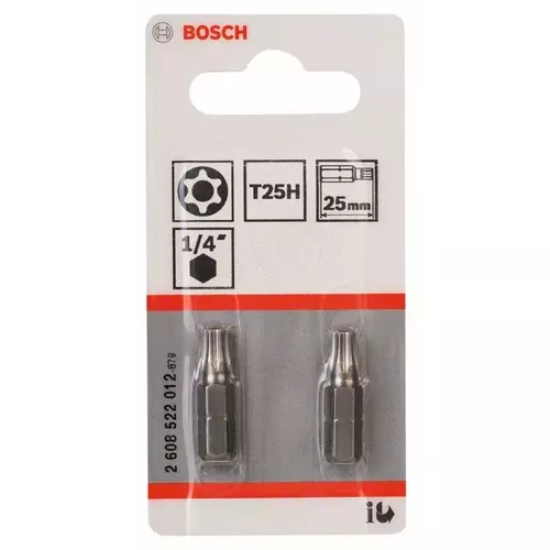 Šroubovací bit T25H Security Torx® zvlášť tvrdý Extra-Hart  BOSCH 2608522012