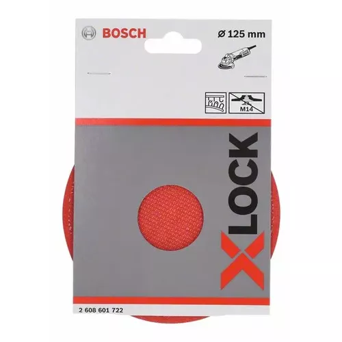 Opěrný talíř systému X-LOCK s upínacím systémem se suchým zipem, 125 mm BOSCH 2608601722