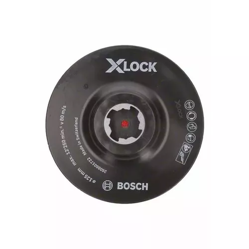 Opěrný talíř systému X-LOCK s upínacím systémem se suchým zipem, 125 mm BOSCH 2608601722