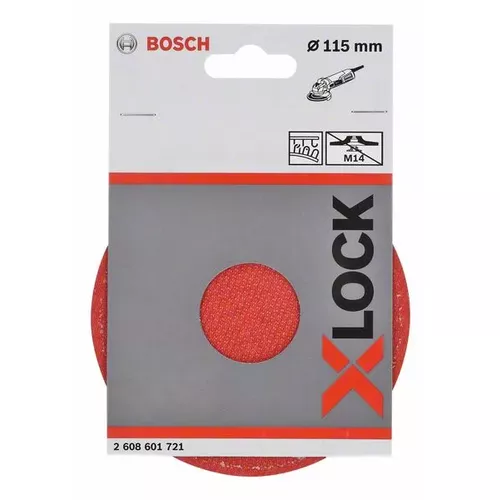 Opěrný talíř systému X-LOCK s upínacím systémem se suchým zipem, 115 mm BOSCH 2608601721