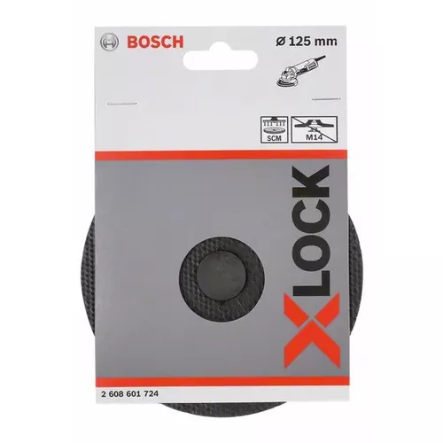 Opěrný talíř SCM systému X-LOCK se středovým hřebem, 125 mm BOSCH 2608601724