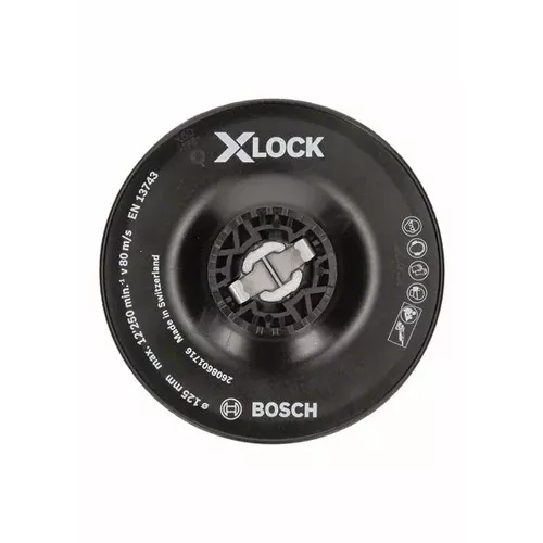 Opěrný talíř systému X-LOCK, 125 mm, hrubý BOSCH 2608601716