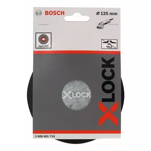 Opěrný talíř systému X-LOCK, 125 mm, hrubý BOSCH 2608601716