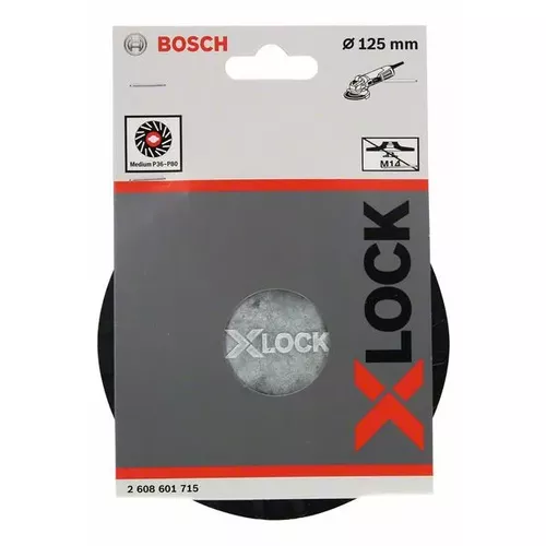 Opěrný talíř systému X-LOCK, 125 mm, střední BOSCH 2608601715