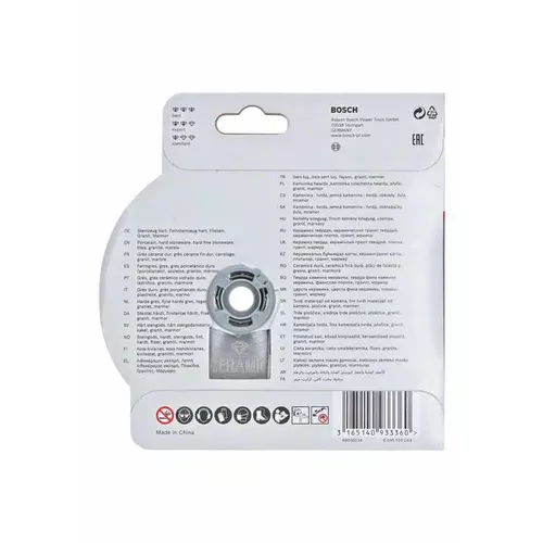 Diamantový řezný kotouč Standard for Ceramic systému X-LOCK, 125×22,23×1,6×7  BOSCH 2608615138